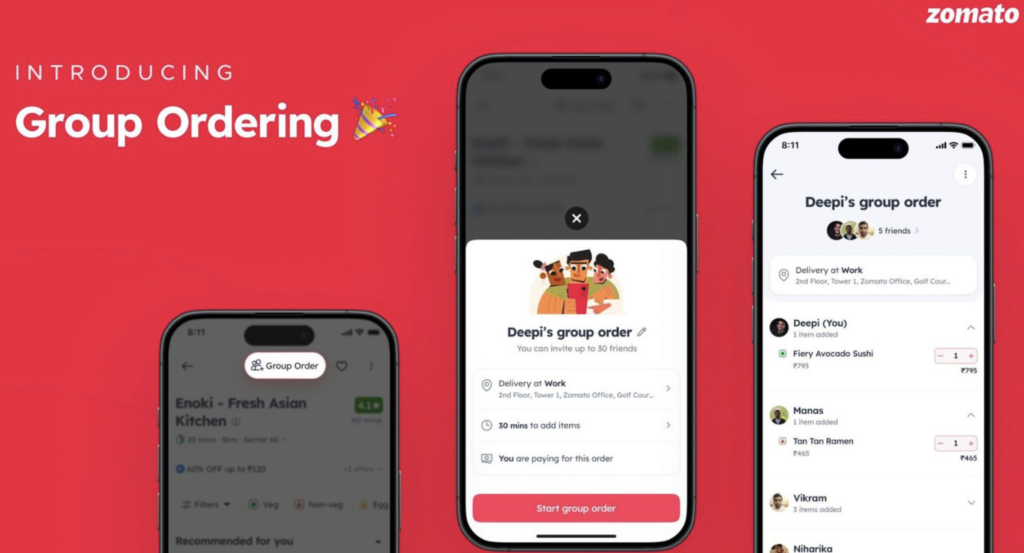 Zomato launches group ordering feature: Shareable links let customers add items in the same order – Trak.in